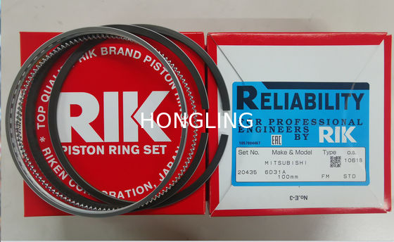 Diesel Engine 6D31 4D31 RIK Piston Rings 20435 For Mitsubishi Excavator Rebuilt Kit