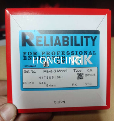 Japanese RIK Piston Rings, Isuzu C240 5-12121-021-0, Yangma 4TNE94 , Mitsubishi S4E, S4S  For Diesel Forklifts