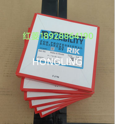 RIK Japanese Piston Ring Mitsubishi S6K 34317-19010 Komatsu 4D95 6208-31-2300 6204-31-2202 Isuzu 4JG2 8-97080-215-0