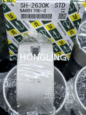 Nickel Plated Steel Piston Rings for Pressure Resistance Komatsu 6D170 cam bearing shell 6240-31-6121 SH-2630K