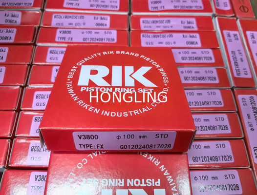 Universal Steel  TAIWAN RIK V3800 Piston Rings With Heat Resistance And Pressure Resistance 1J500-21050  100MM