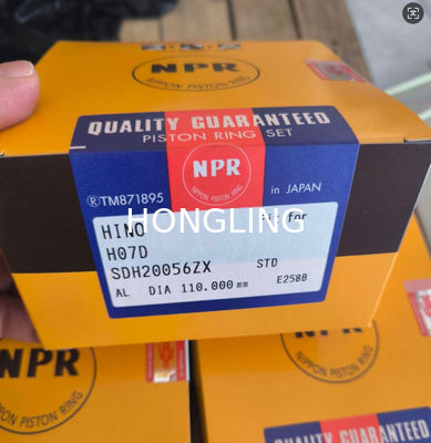 Hino H07D Piston Ring 13011-2650A 13011-2651A 13019-1300A  NPR SDH20056ZX  6BD1 4BD1 YDI10070ZX 5-12181-024-1 5-12121-005-0(cyl)  5-12181-003-0