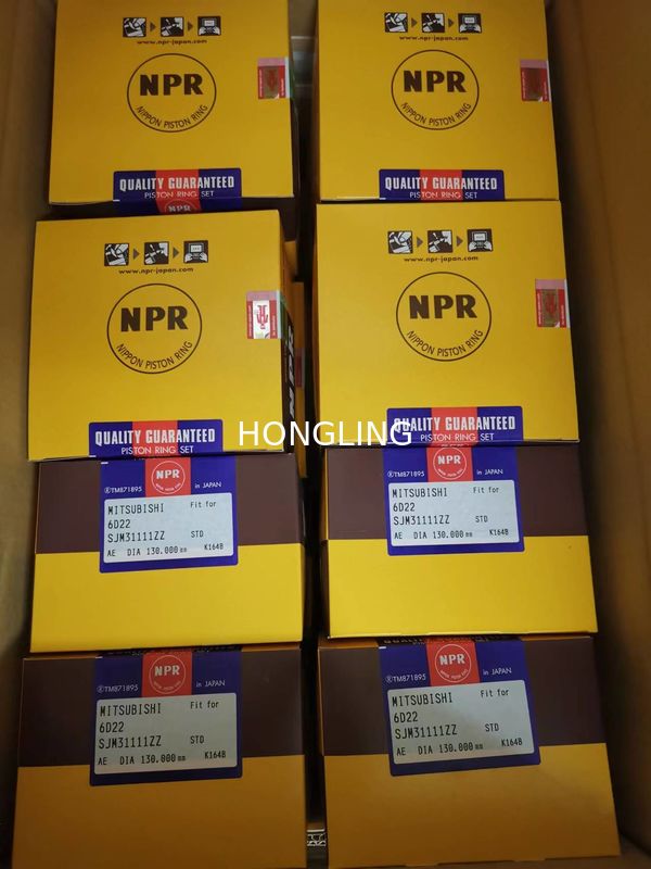 Diesel Parts 6D22 130mm Engine Piston Ring ME052758 ME052889 SJM31111ZZ SDM31015ZX ME052124